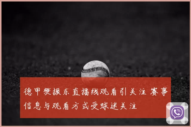 德甲樊振东直播线观看引关注 赛事信息与观看方式受球迷关注